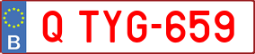 Trailer License Plate